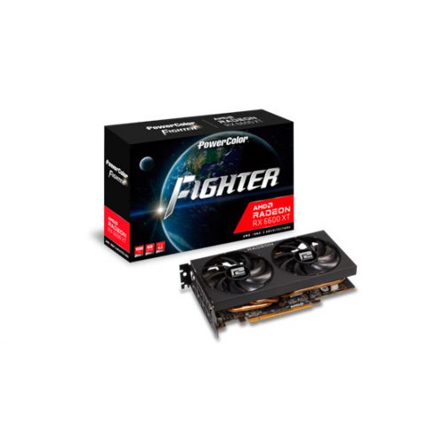 PowerColor AMD RX 6600 Fighter 8GB - AXRX 6600 8GBD6-3DH