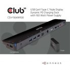 Club3D USB 3.2 GEN 1 TYPE C TRIPLE DISPLAY DYNAMIC PD TÖLTŐ - 100W