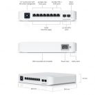 Ubiquiti UniFi Switch Pro Gen2, 8-portos, PoE max.120W