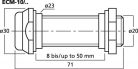 Monacor ECM-10/SW beépíthető fantom-mikrofonok