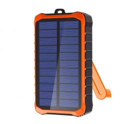   4smarts Solar Prepper napelemes külső akkumulátor, 2XUSB kimenet, 12000mAh Li-ion, fekete