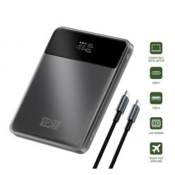   4smarts Enterprise Slim külső akkumulátor, 20000mAh 122.5W, szürke