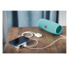 Forcell 4in1 univerzális töltő, külső akkumulátor / power bank vezeték nélküli töltéssel, USB/USB-C, (15W/8000mAh) fehér