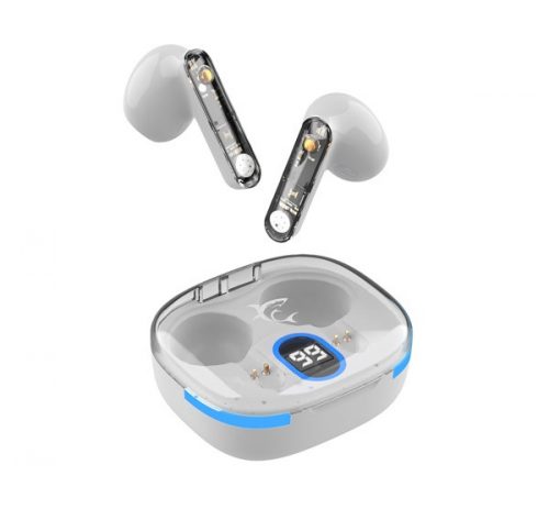 White Shark GEB-TWS37 HyperBeat bluetooth headset, fehér