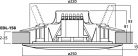 Monacor EDL-158 időjárásálló álmennyezeti hangszóró 100V-os hangrendszerekhez