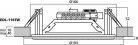 Monacor EDL-116TW álmennyezeti hangszóró 100V-os hangrendszerekhez